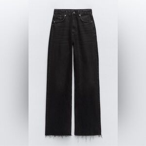 Zara high rise wide leg jeans